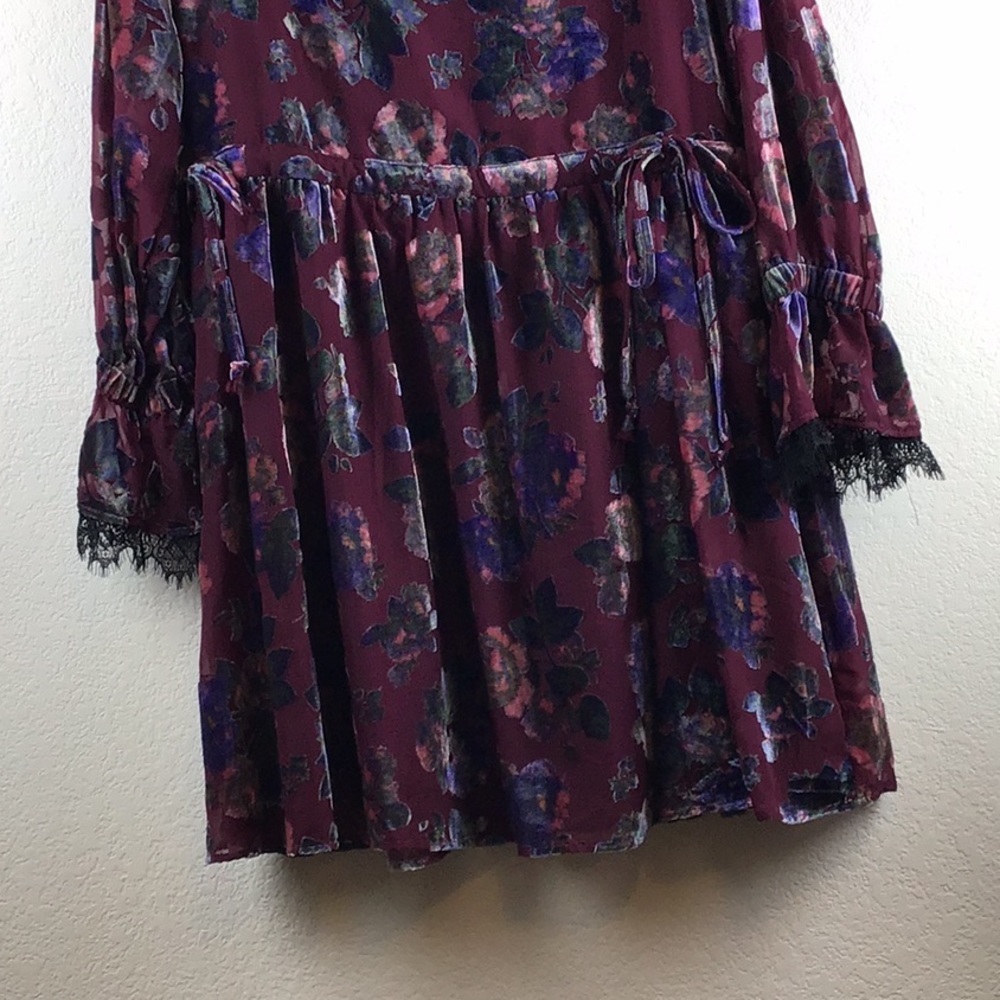 BuffaloDavidBitton Moulin Floral Velvet Mini Dress - Picture 5 of 8